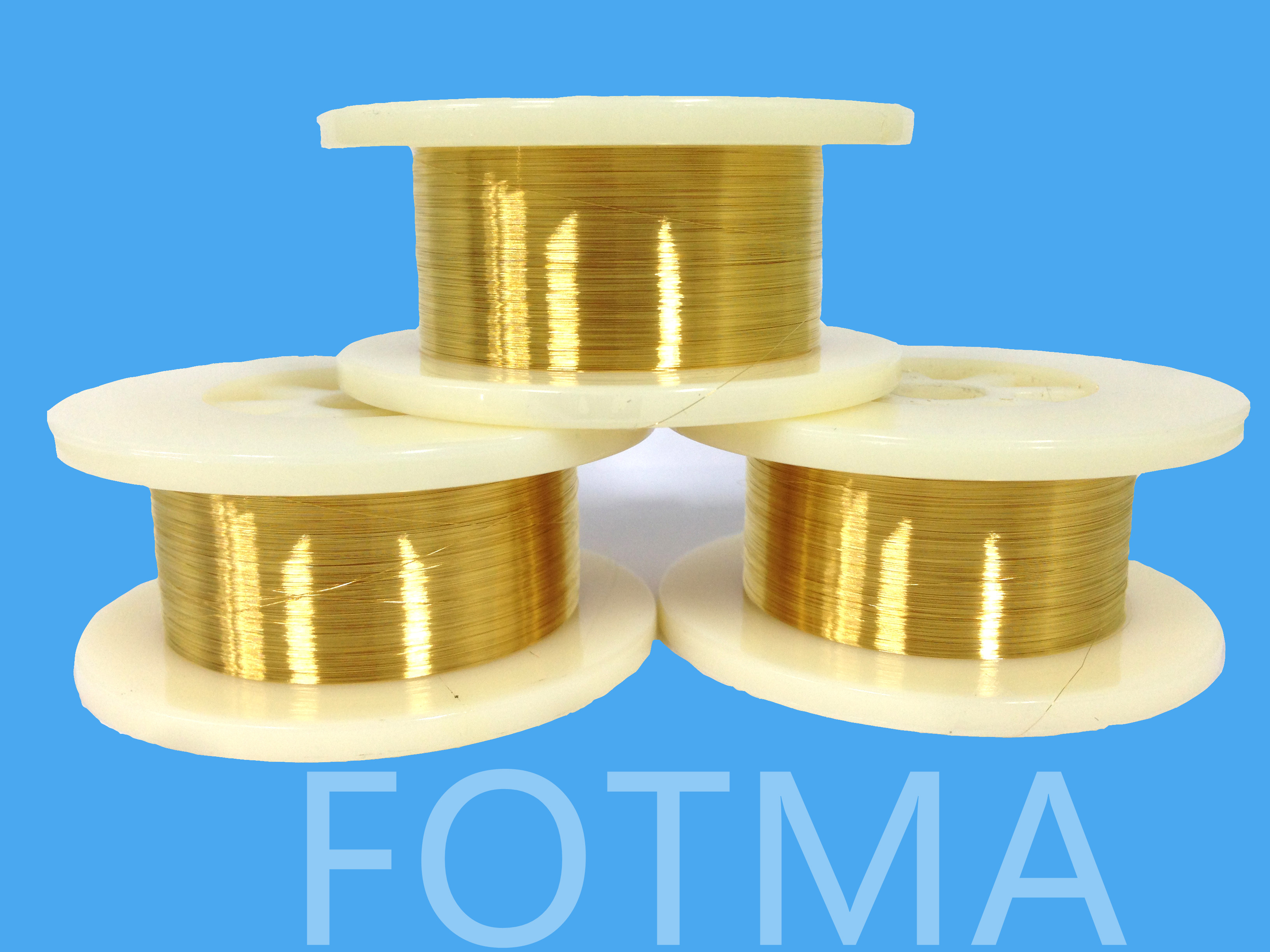 Gold-plated tungsten wire